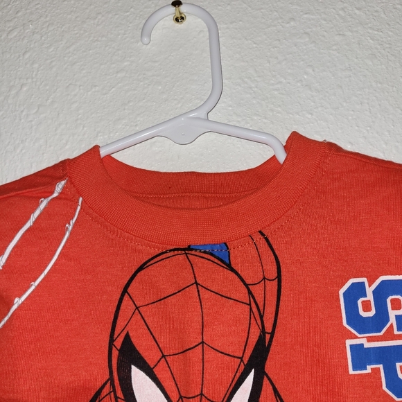 Marvel Spiderman Graphic Toddler Boy Short Sleeves T-shirt Top NWT Red Size 2T - Picture 10 of 12